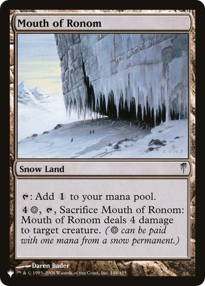 Mouth of Ronom (148/155) (The List Reprints)