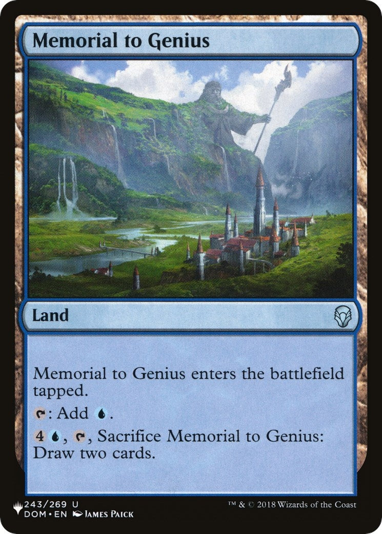 Memorial to Genius (243/269) (The List Reprints)