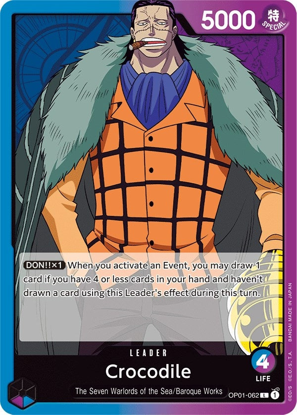 Image for Crocodile (062) (OP01-062) (Romance Dawn) - One Piece Card Game