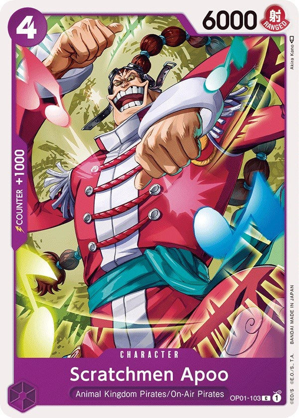 Image for Scratchmen Apoo (OP01-103) (Romance Dawn) - One Piece Card Game