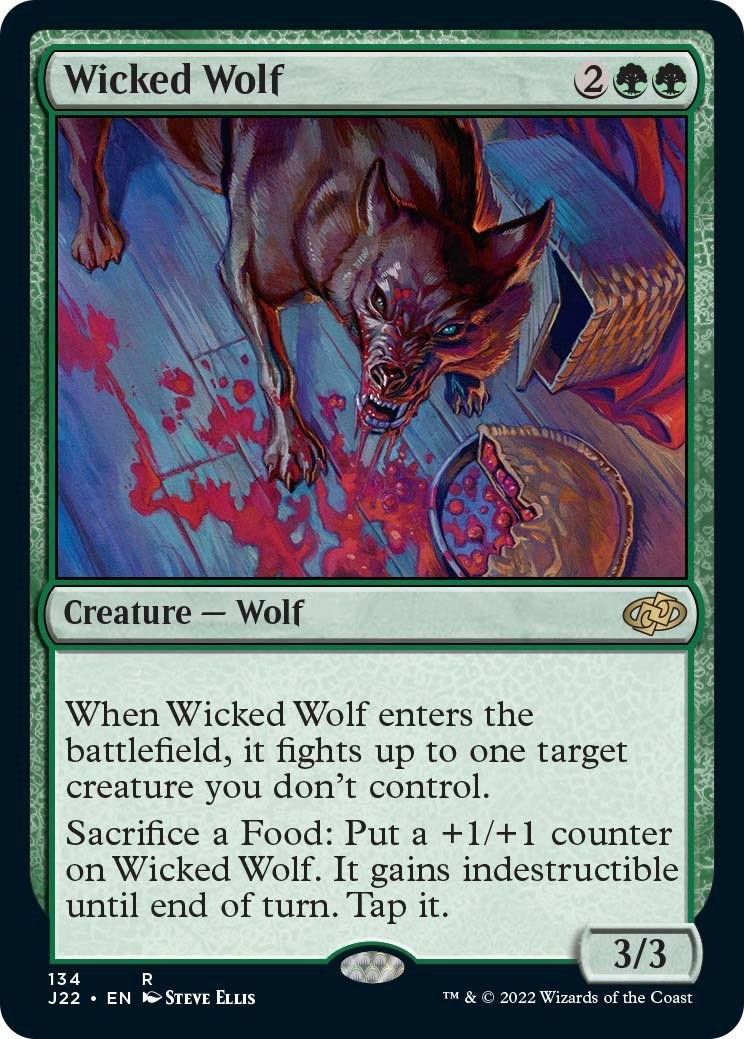 Image for Wicked Wolf (134) - Magic: The Gathering