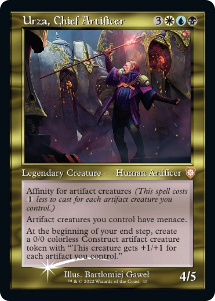 Urza, Chief Artificer (Display Commander) - Thick Stock (40) (Commander: The Brothers' War)