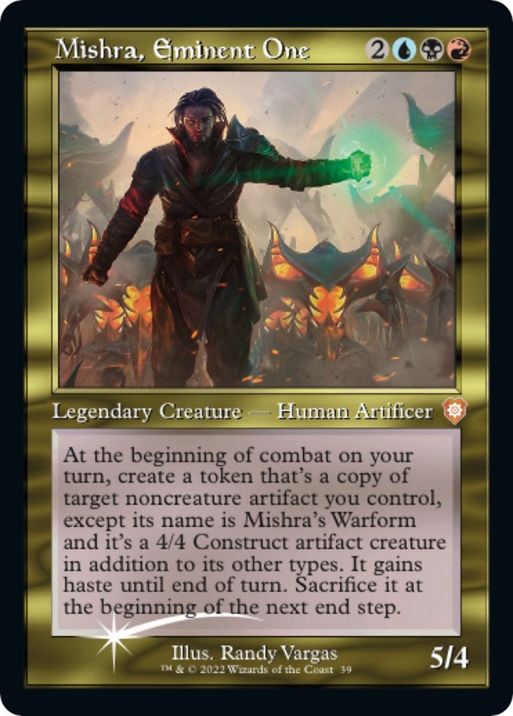 Mishra, Eminent One (Display Commander) - Thick Stock (39) (Commander: The Brothers' War)