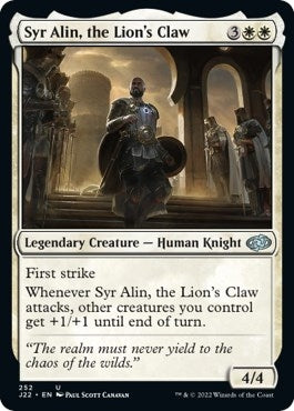 Syr Alin, the Lion's Claw (252) (Jumpstart 2022)