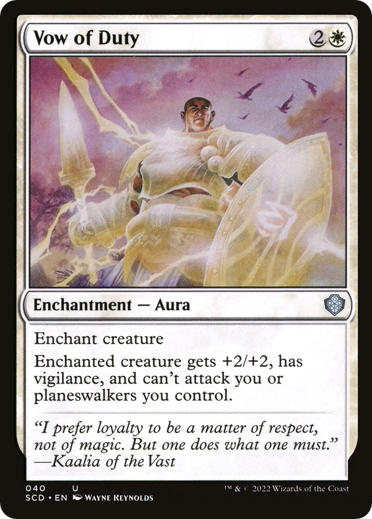 Vow of Duty (40) (Starter Commander Decks)