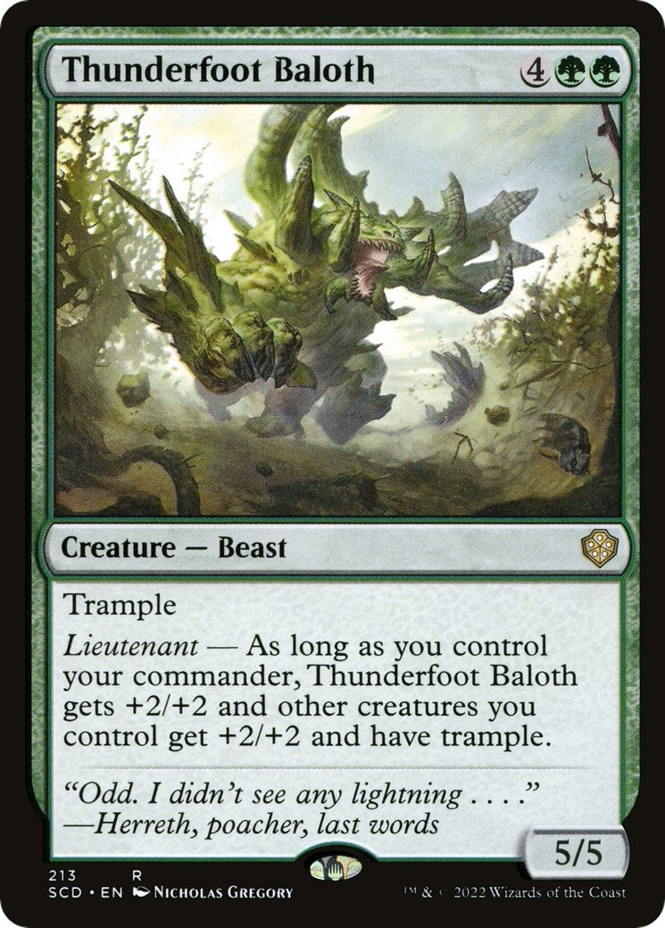 Thunderfoot Baloth (213) (Starter Commander Decks)