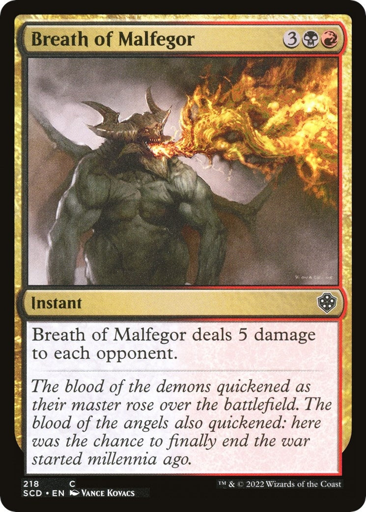 Breath of Malfegor (218) (Starter Commander Decks)
