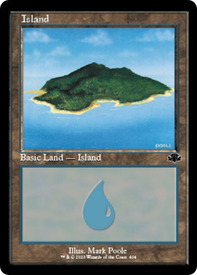 Island (404) (Retro Frame) (404) (Dominaria Remastered)