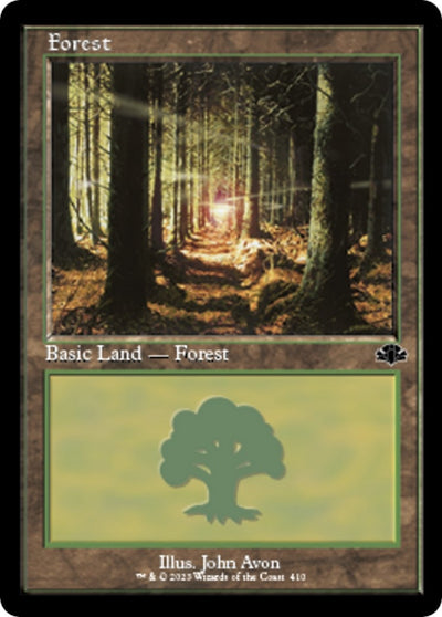 Forest (410) (Retro Frame) (410) (Dominaria Remastered)