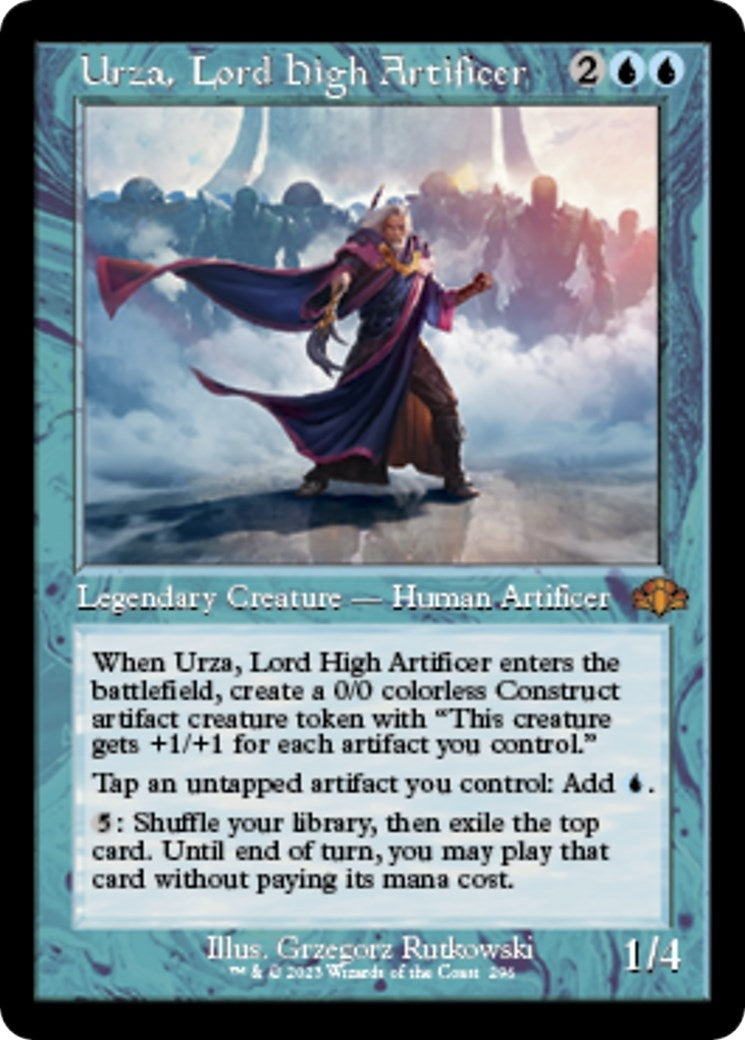 Urza, Lord High Artificer (Retro Frame) (296) (Dominaria Remastered)