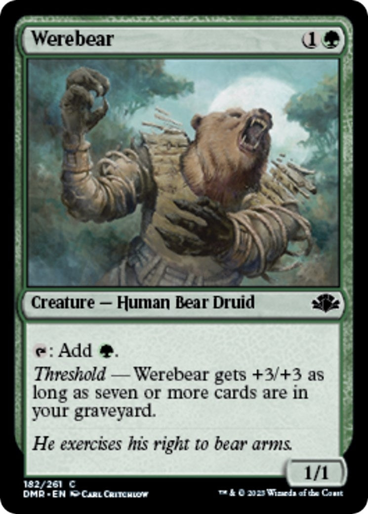 Werebear (182) (Dominaria Remastered)