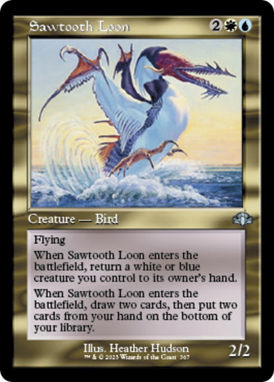 Sawtooth Loon (Retro Frame) (367) (Dominaria Remastered)