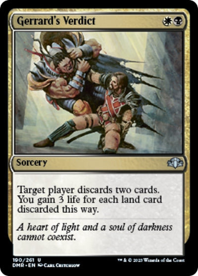 Gerrard's Verdict (190) (Dominaria Remastered)