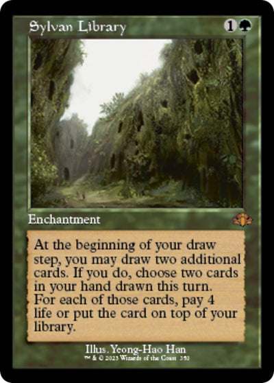 Sylvan Library (Retro Frame) (350) (Dominaria Remastered)