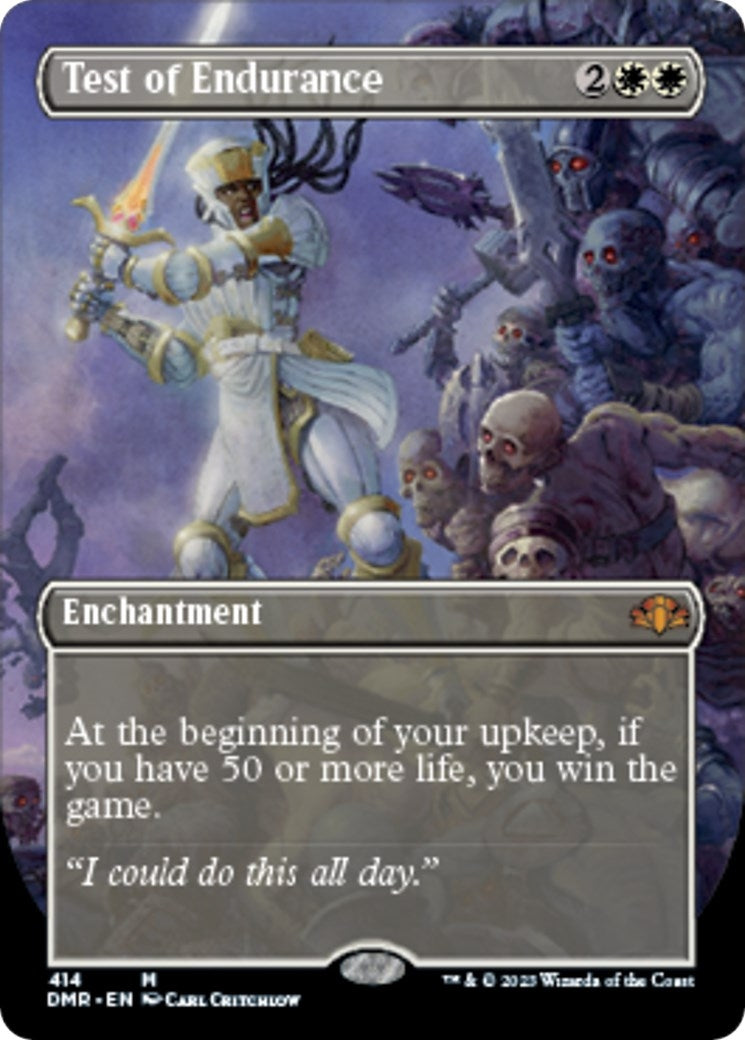 Test of Endurance (Borderless) (414) (Dominaria Remastered)