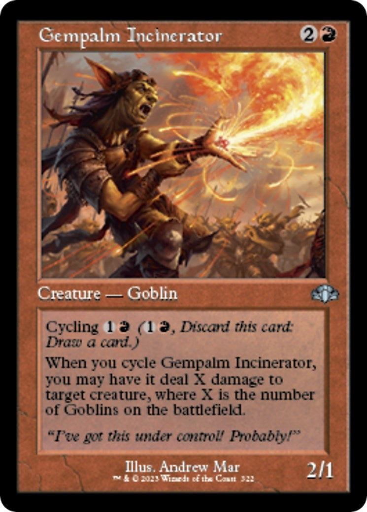 Gempalm Incinerator (Retro Frame) (322) (Dominaria Remastered)