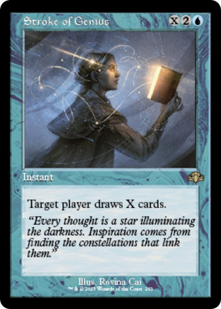 Stroke of Genius (Retro Frame) (293) (Dominaria Remastered)