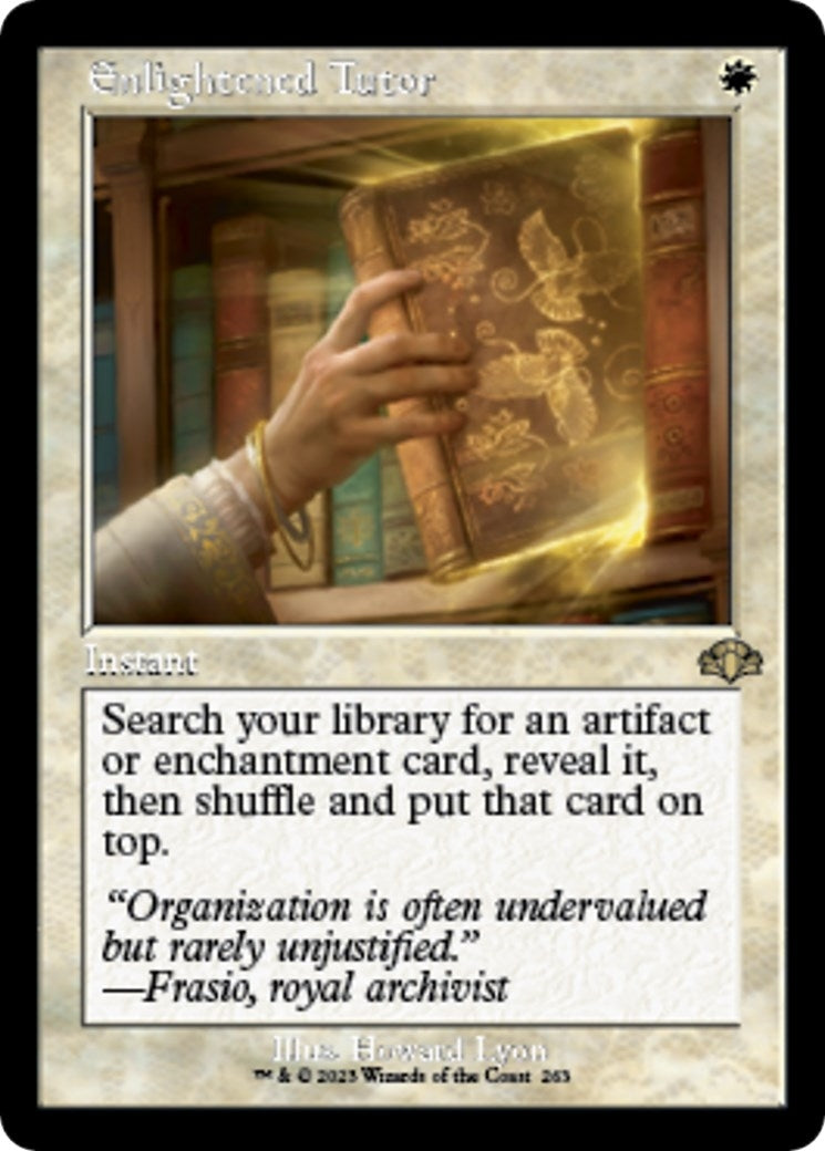 Enlightened Tutor (Retro Frame) (263) (Dominaria Remastered)