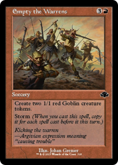 Empty the Warrens (Retro Frame) (318) (Dominaria Remastered)