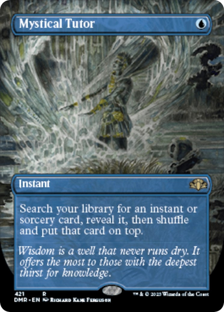 Mystical Tutor (Borderless) (421) (Dominaria Remastered)