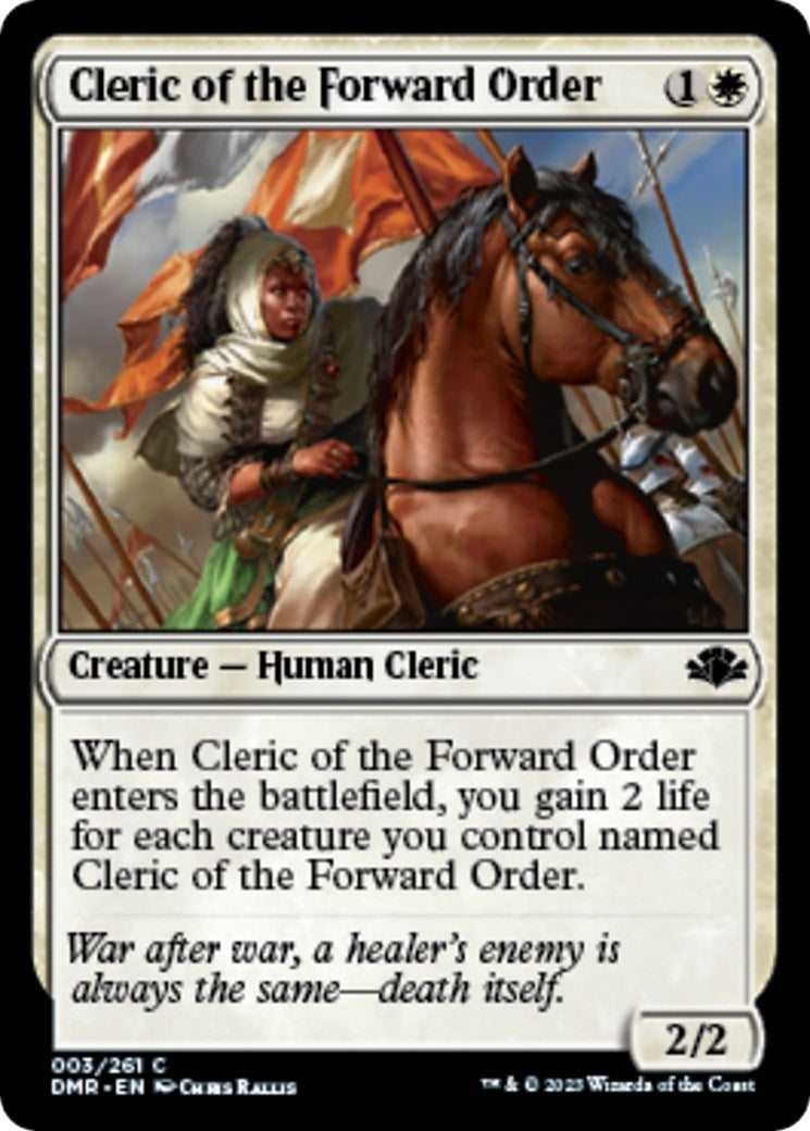 Cleric of the Forward Order (3) (Dominaria Remastered)