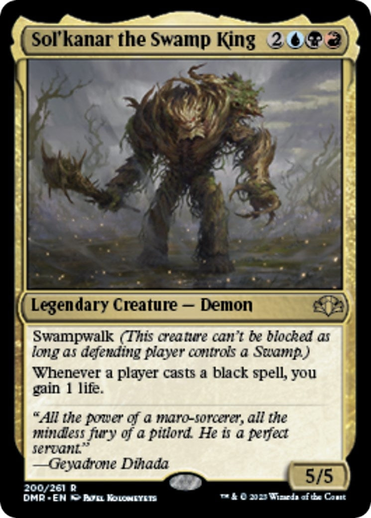 Sol'kanar the Swamp King (200) (Dominaria Remastered)