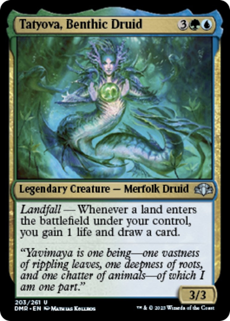 Tatyova, Benthic Druid (203) (Dominaria Remastered)