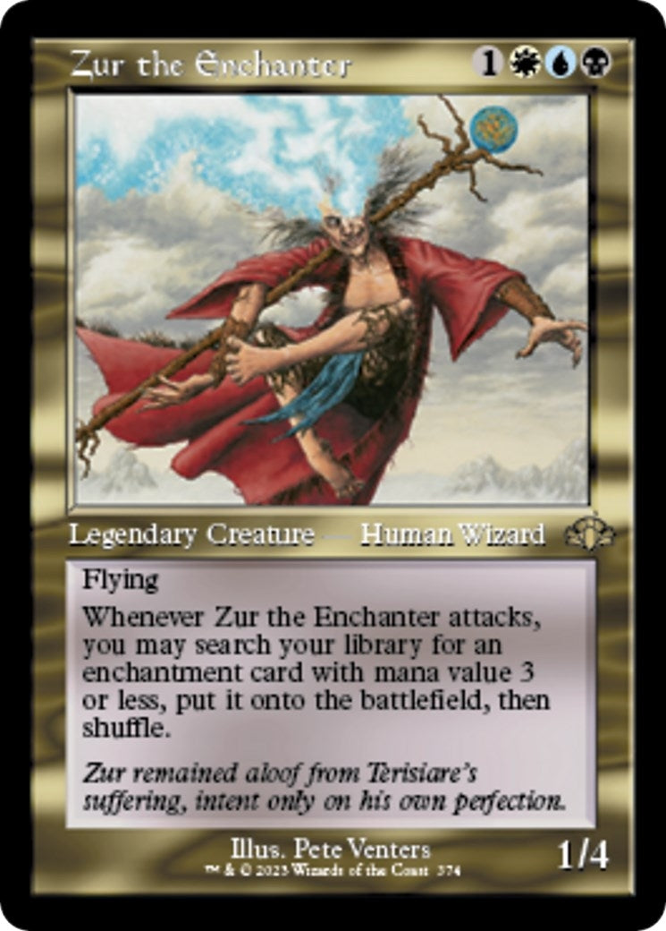 Zur the Enchanter (Retro Frame) (374) (Dominaria Remastered)
