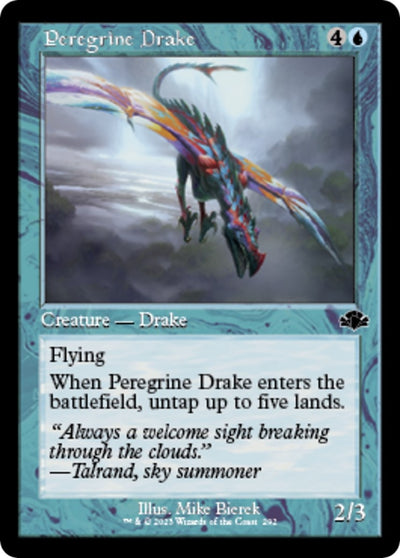 Peregrine Drake (Retro Frame) (292) (Dominaria Remastered)