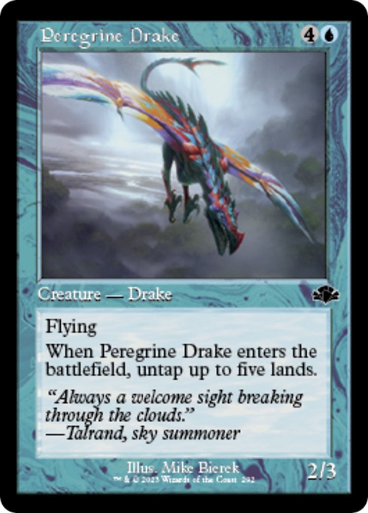Peregrine Drake (Retro Frame) (292) (Dominaria Remastered)
