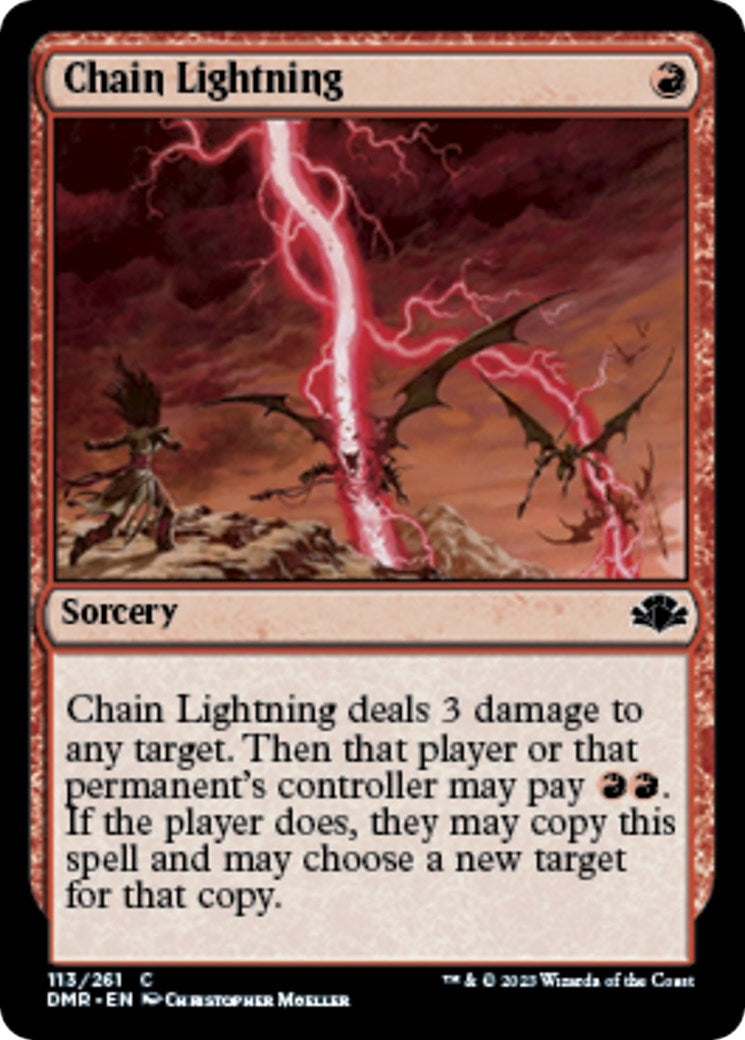 Chain Lightning (113) (Dominaria Remastered)