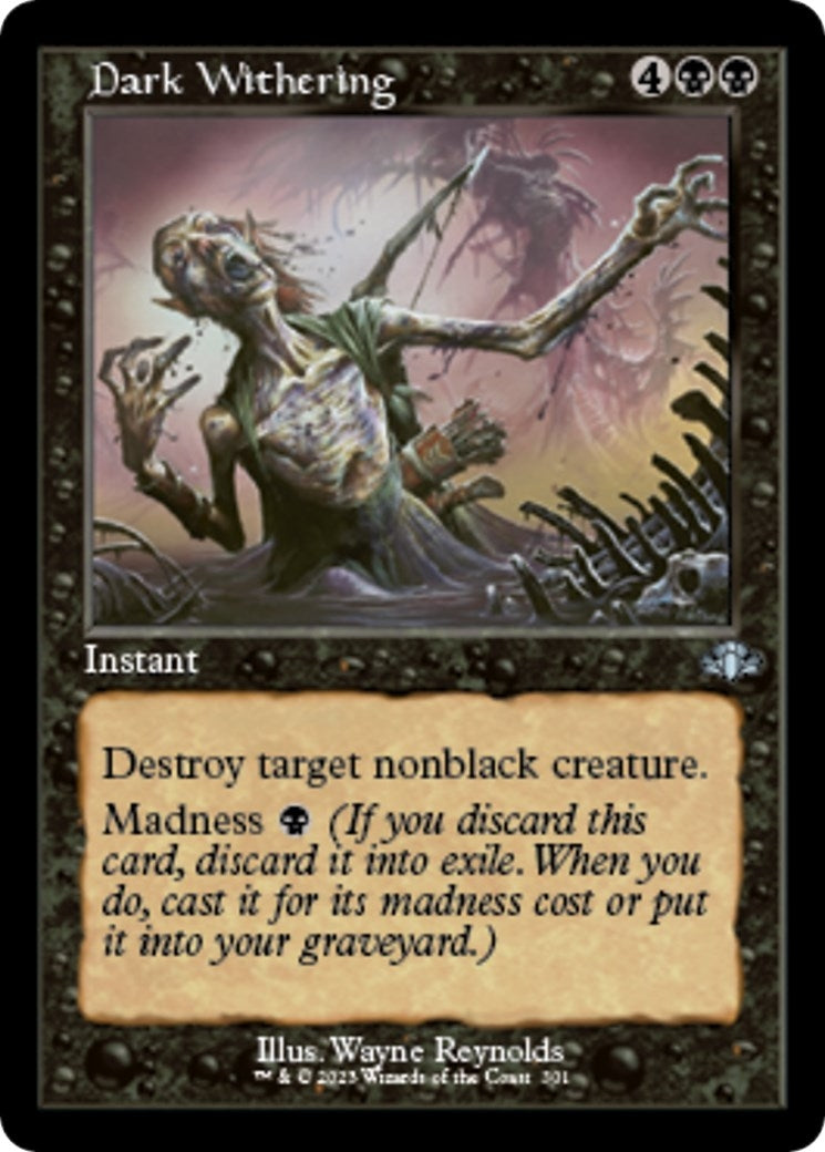 Dark Withering (Retro Frame) (301) (Dominaria Remastered)