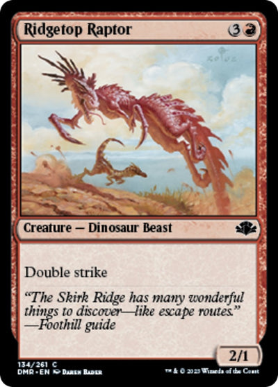 Ridgetop Raptor (134) (Dominaria Remastered)