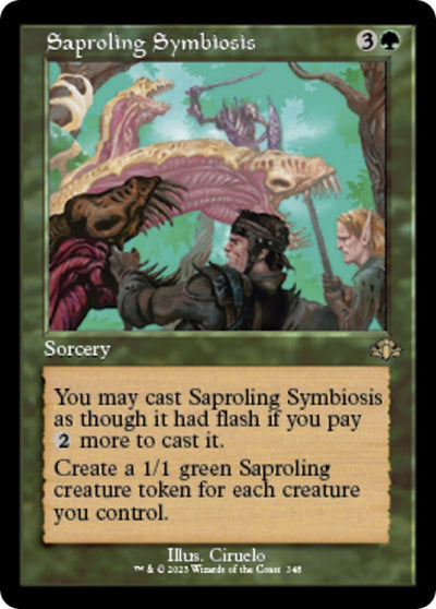 Saproling Symbiosis (Retro Frame) (348) (Dominaria Remastered)