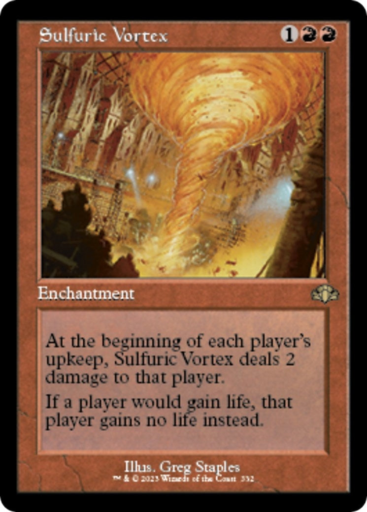 Sulfuric Vortex (Retro Frame) (332) (Dominaria Remastered)