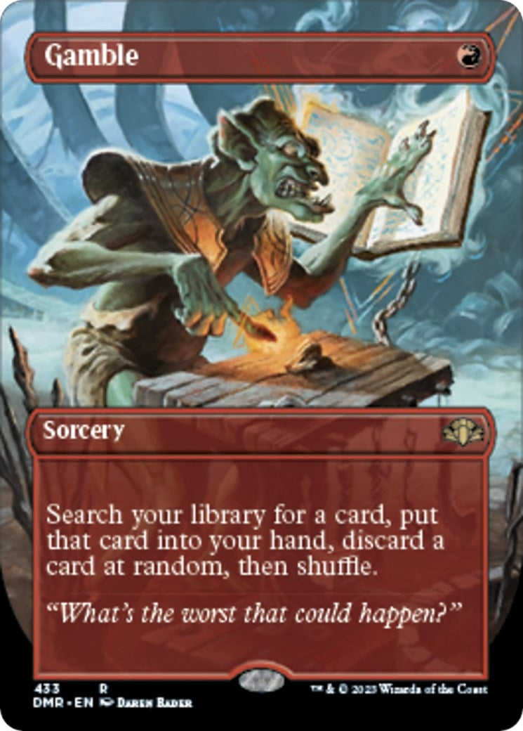 Gamble (Borderless) (433) (Dominaria Remastered)