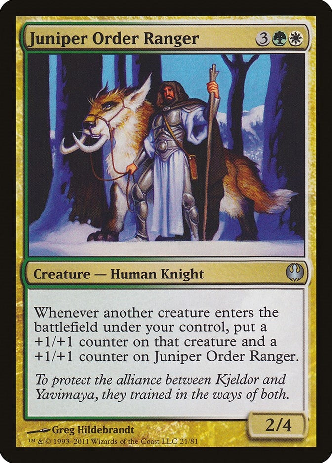 Juniper Order Ranger (21) (Duel Decks: Knights vs. Dragons)