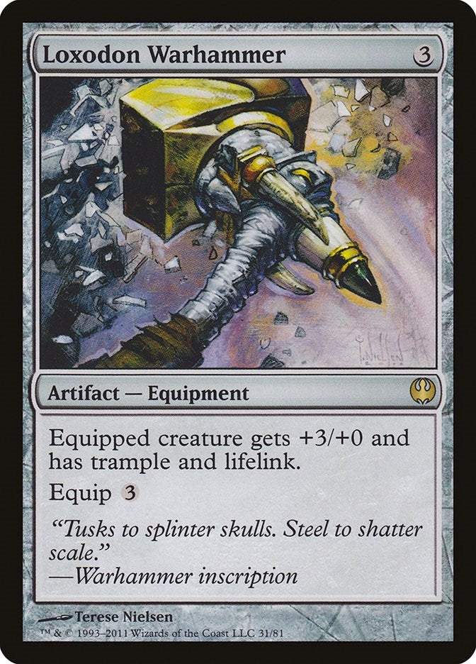 Loxodon Warhammer (31) (Duel Decks: Knights vs. Dragons)