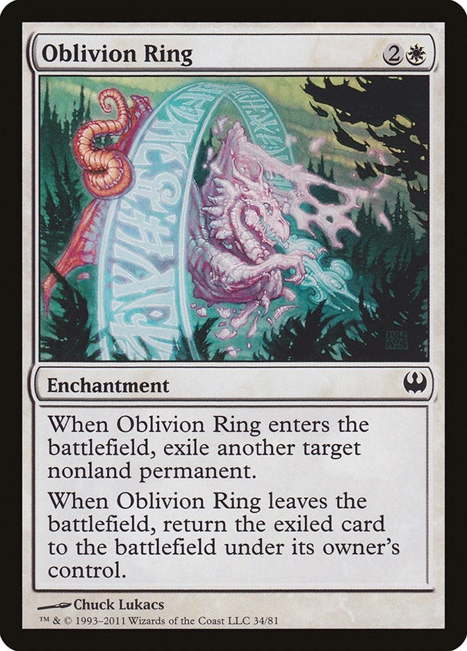Oblivion Ring (34) (Duel Decks: Knights vs. Dragons)