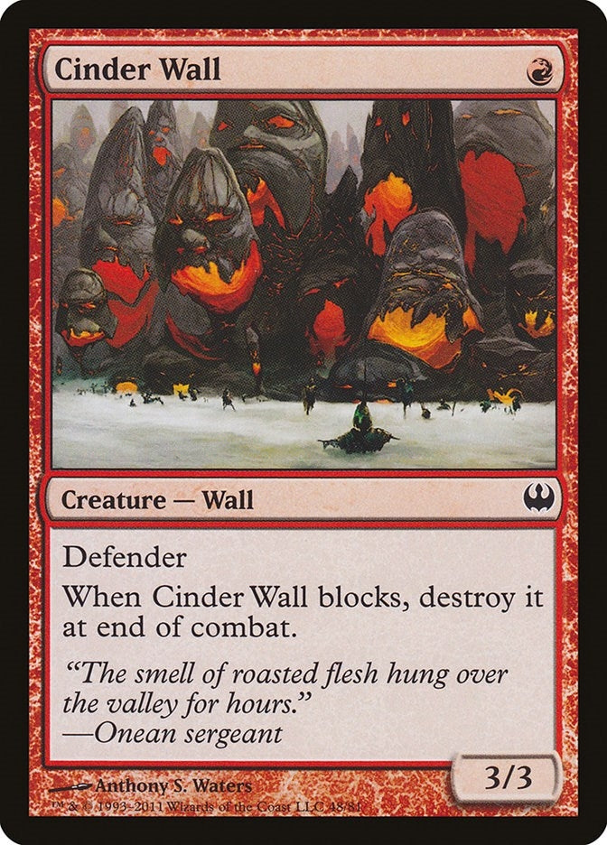 Cinder Wall (48) (Duel Decks: Knights vs. Dragons)