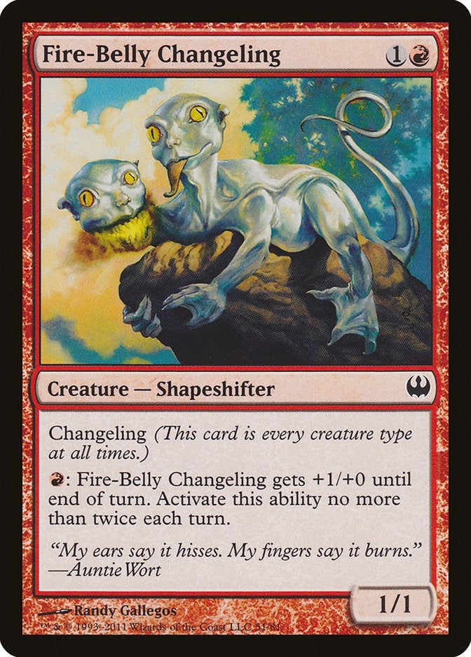 Fire-Belly Changeling (51) (Duel Decks: Knights vs. Dragons)
