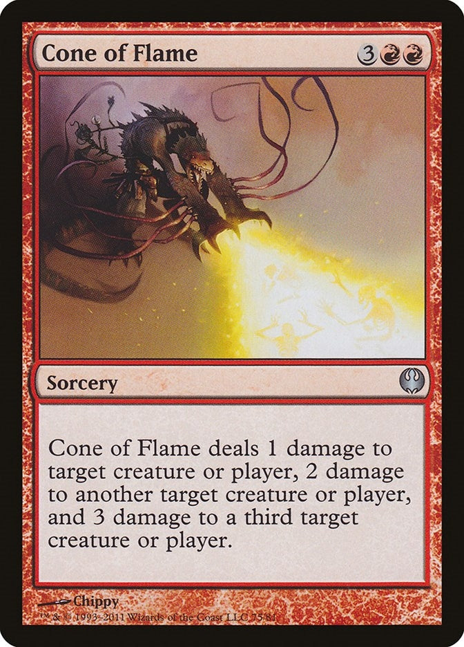 Cone of Flame (75) (Duel Decks: Knights vs. Dragons)