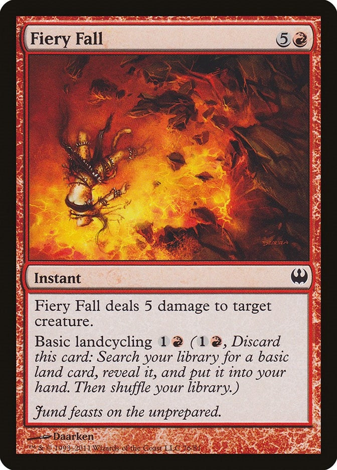 Fiery Fall (76) (Duel Decks: Knights vs. Dragons)