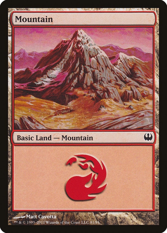 Mountain (81) (81) (Duel Decks: Knights vs. Dragons)