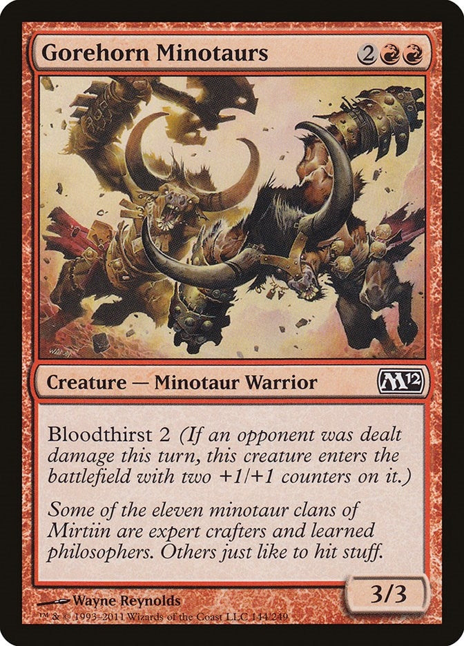 Gorehorn Minotaurs (144) (Magic 2012 (M12))