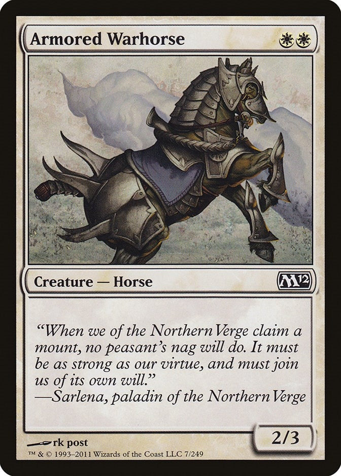 Armored Warhorse (7) (Magic 2012 (M12))