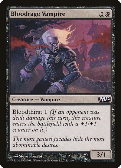Bloodrage Vampire (83) (Magic 2012 (M12))