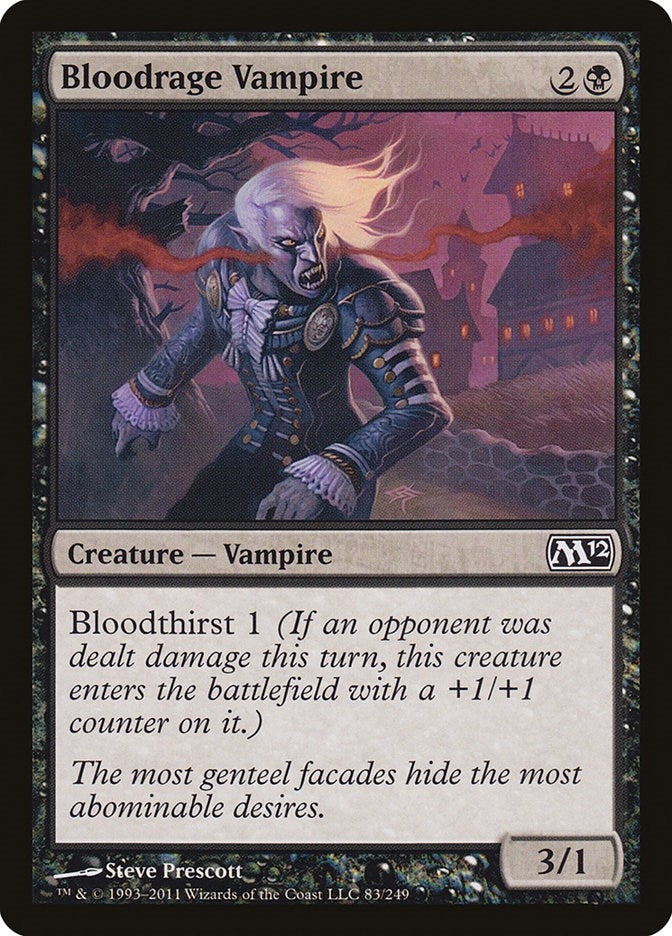 Bloodrage Vampire (83) (Magic 2012 (M12))