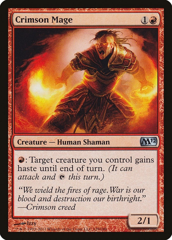 Crimson Mage (129) (Magic 2012 (M12))