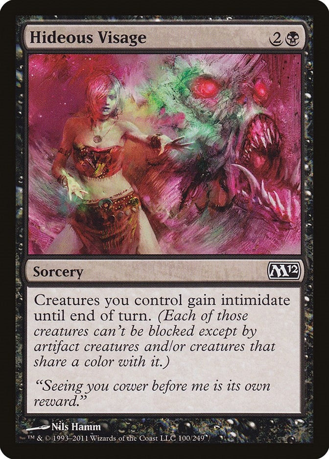 Hideous Visage (100) (Magic 2012 (M12))